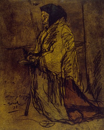 Poor Woman Praying by Isidre Nonell
